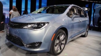 2017 Chrysler Pacifica in light purple.