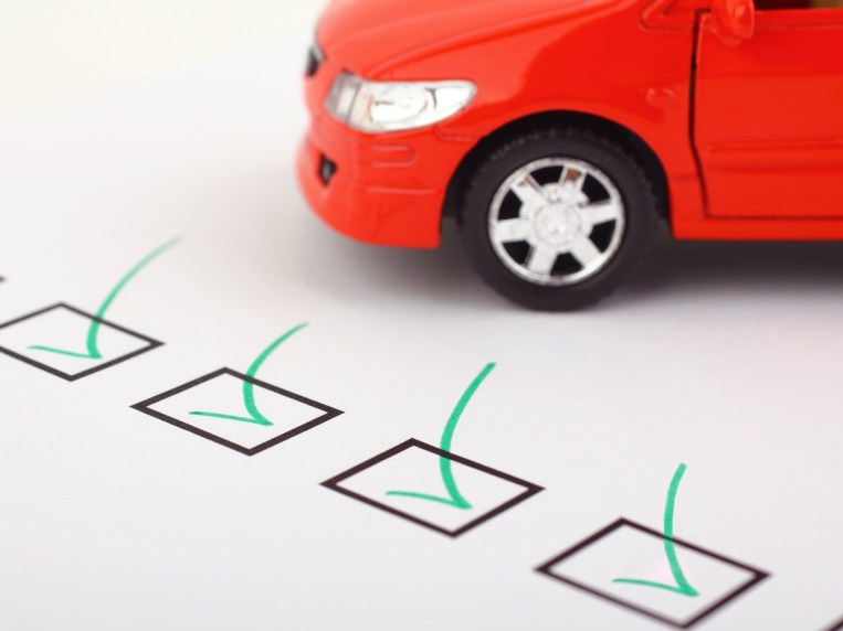 Checklist With Car