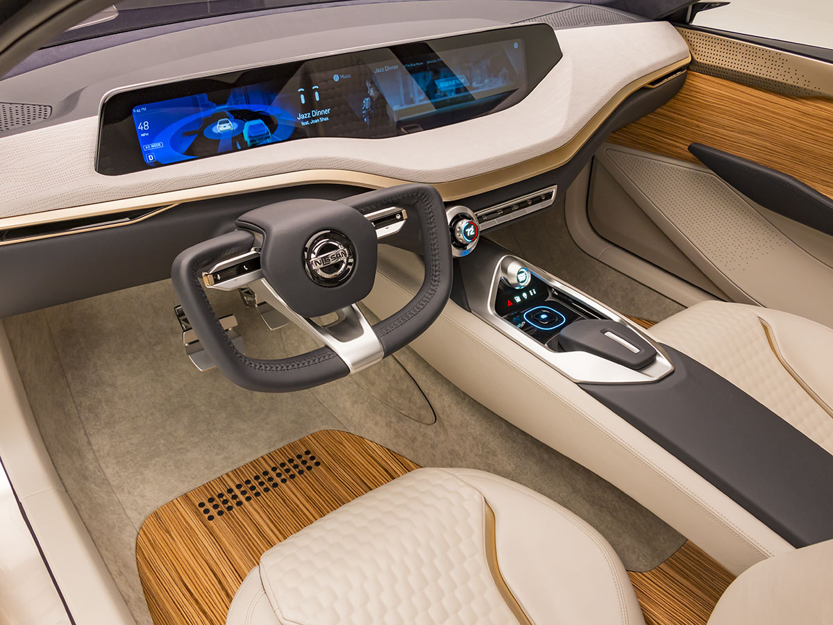 17 Nissan V Motion 2 Sedan Concept Interior KBB