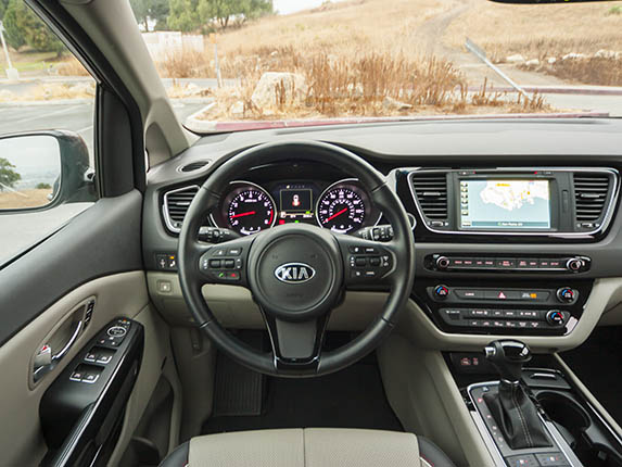 2015 Kia Sedona SX Long Term Interior 12