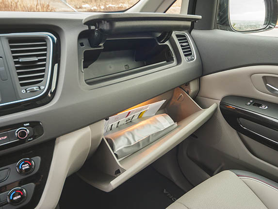2015 Kia Sedona SX Long Term Interior 16