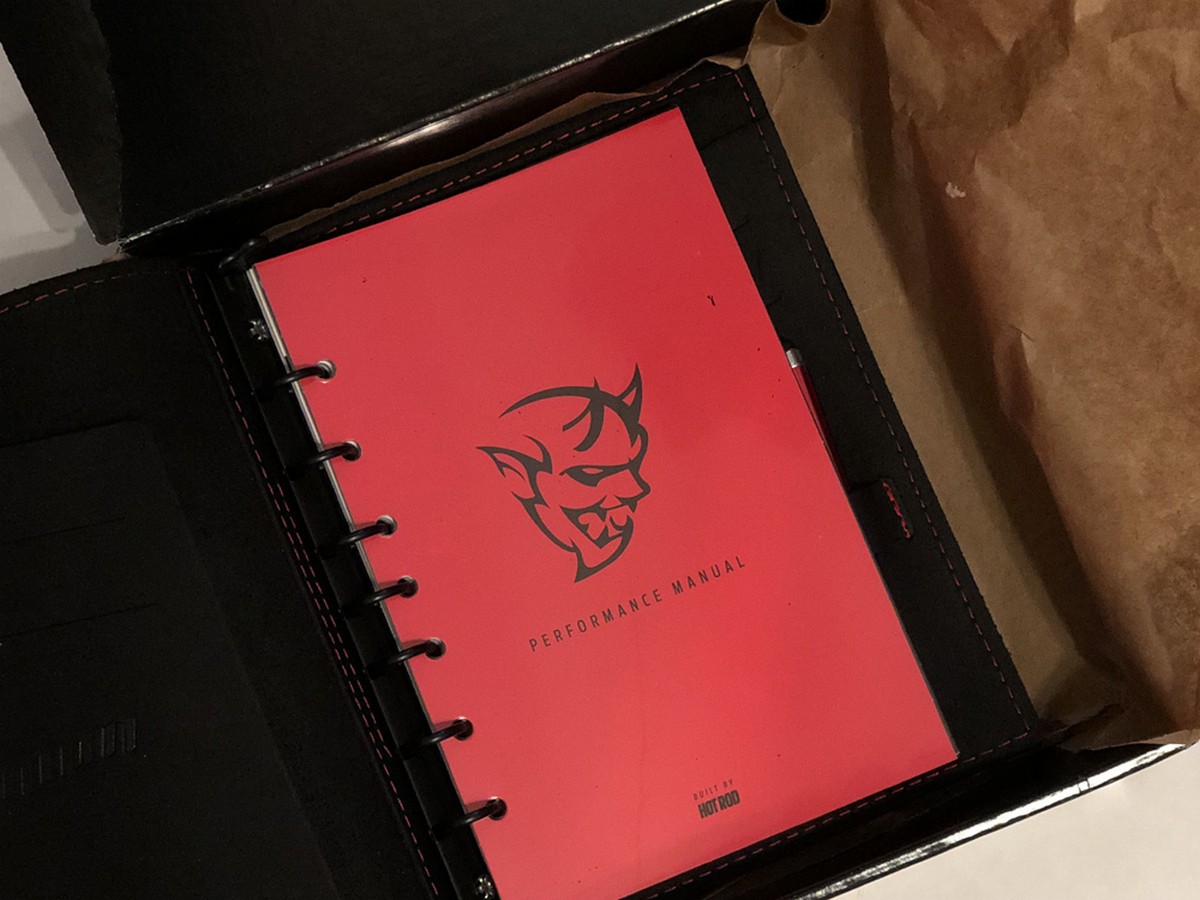 2018 Dodge Challenger SRT Demon Track Tech Manual