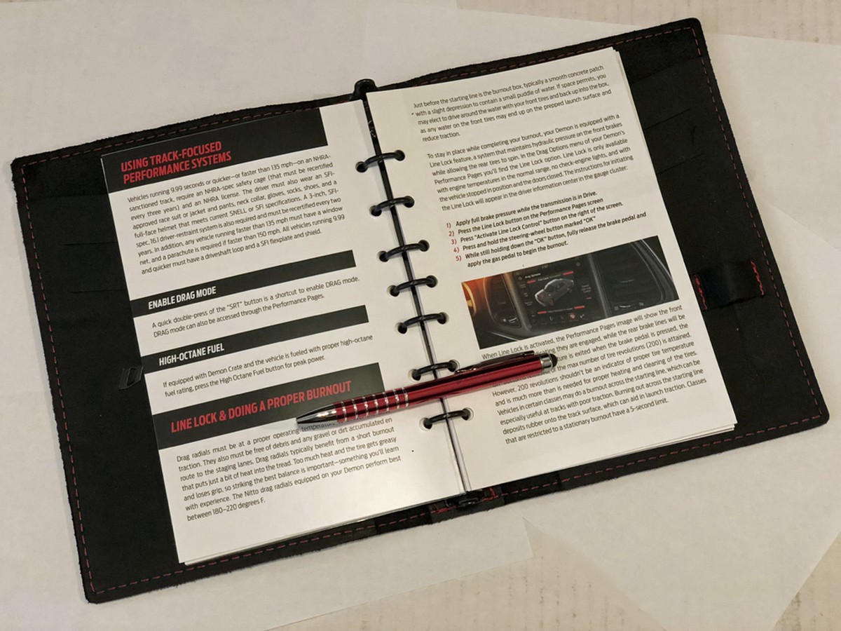 2018 Dodge Challenger SRT Demon Track Tech Manual1