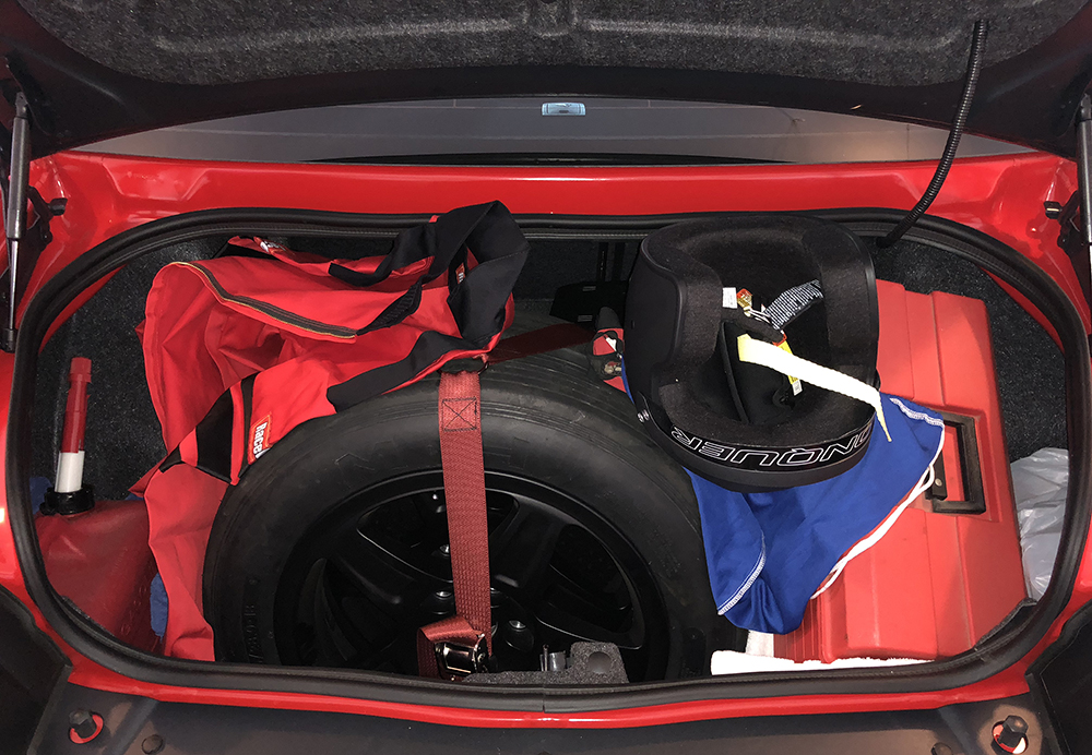2018 Dodge Demon Trunk Race Equipment