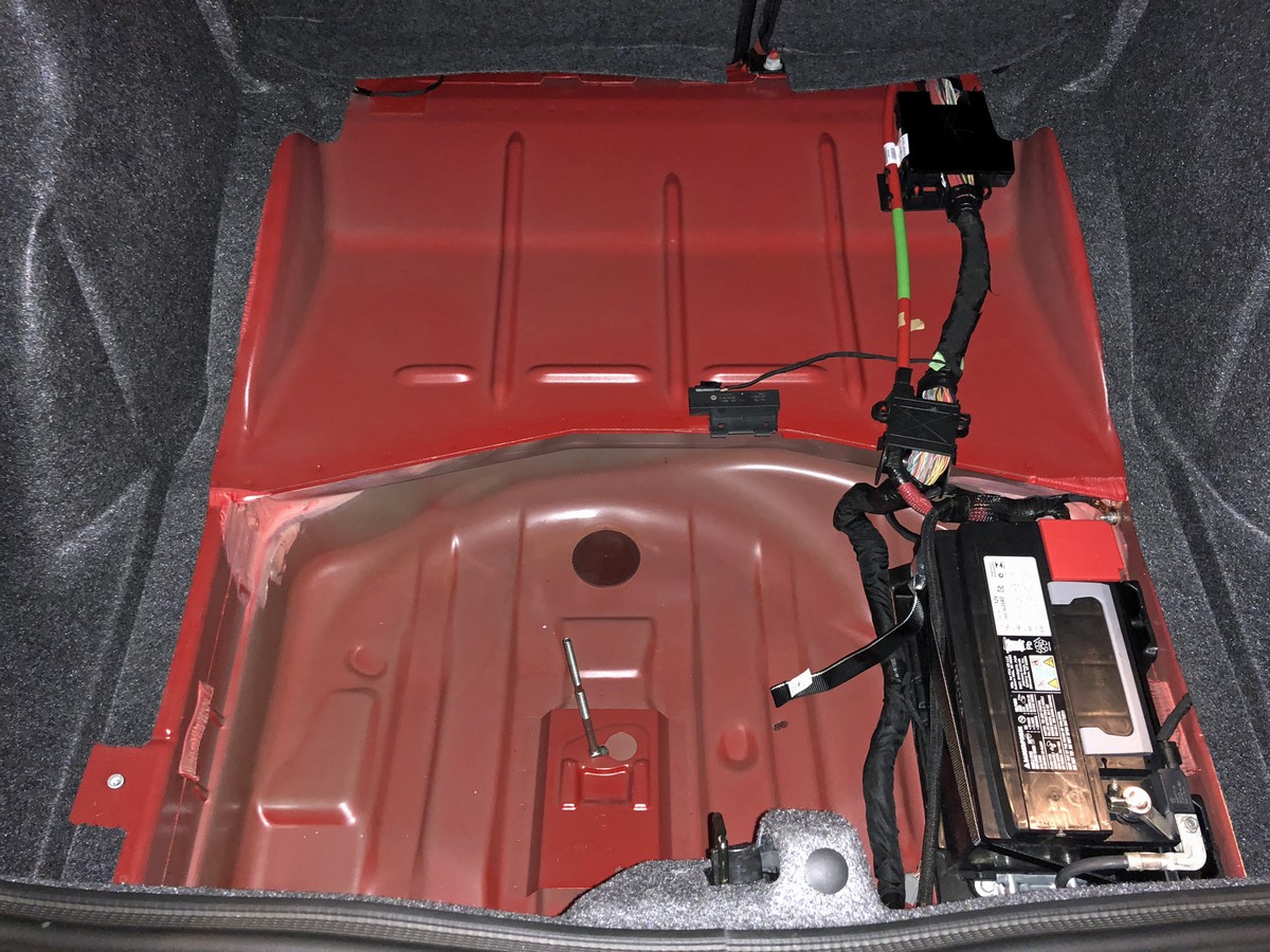 2018 Dodge Demon Trunk Subwoofer Removed