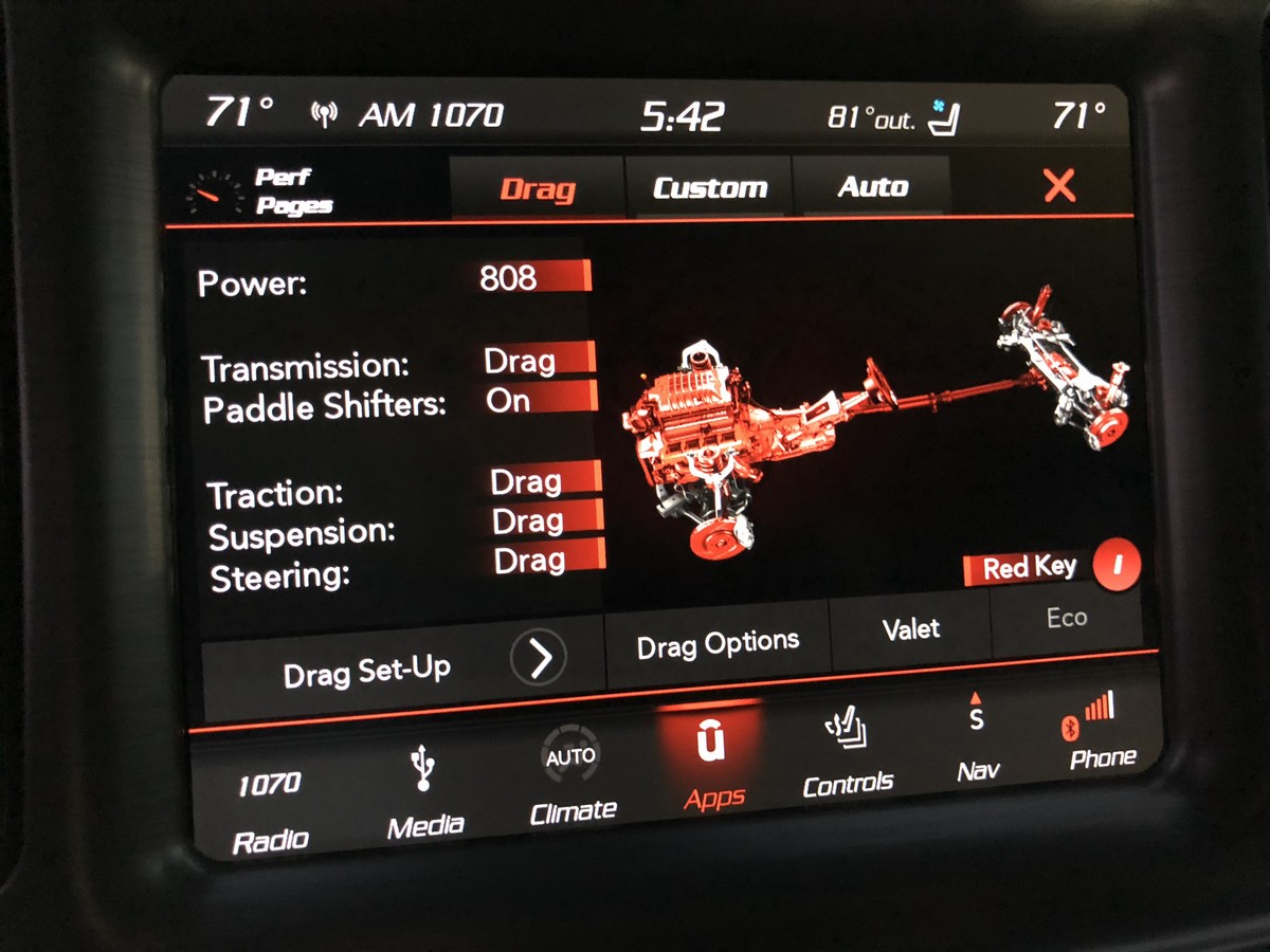 3c 2018 Dodge Demon Drag Mode
