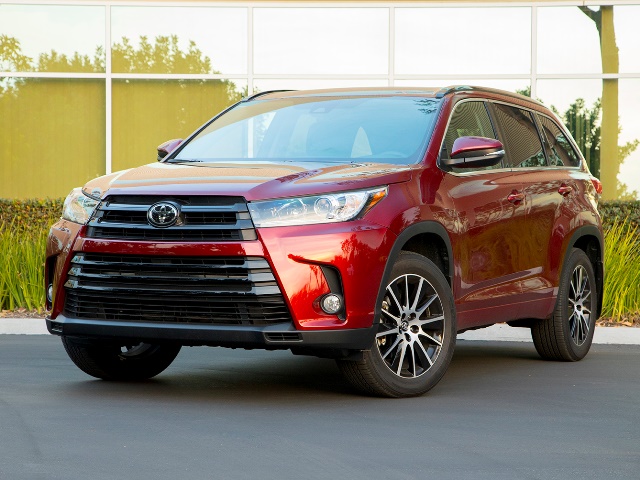 2017 Toyota High;ander in red.