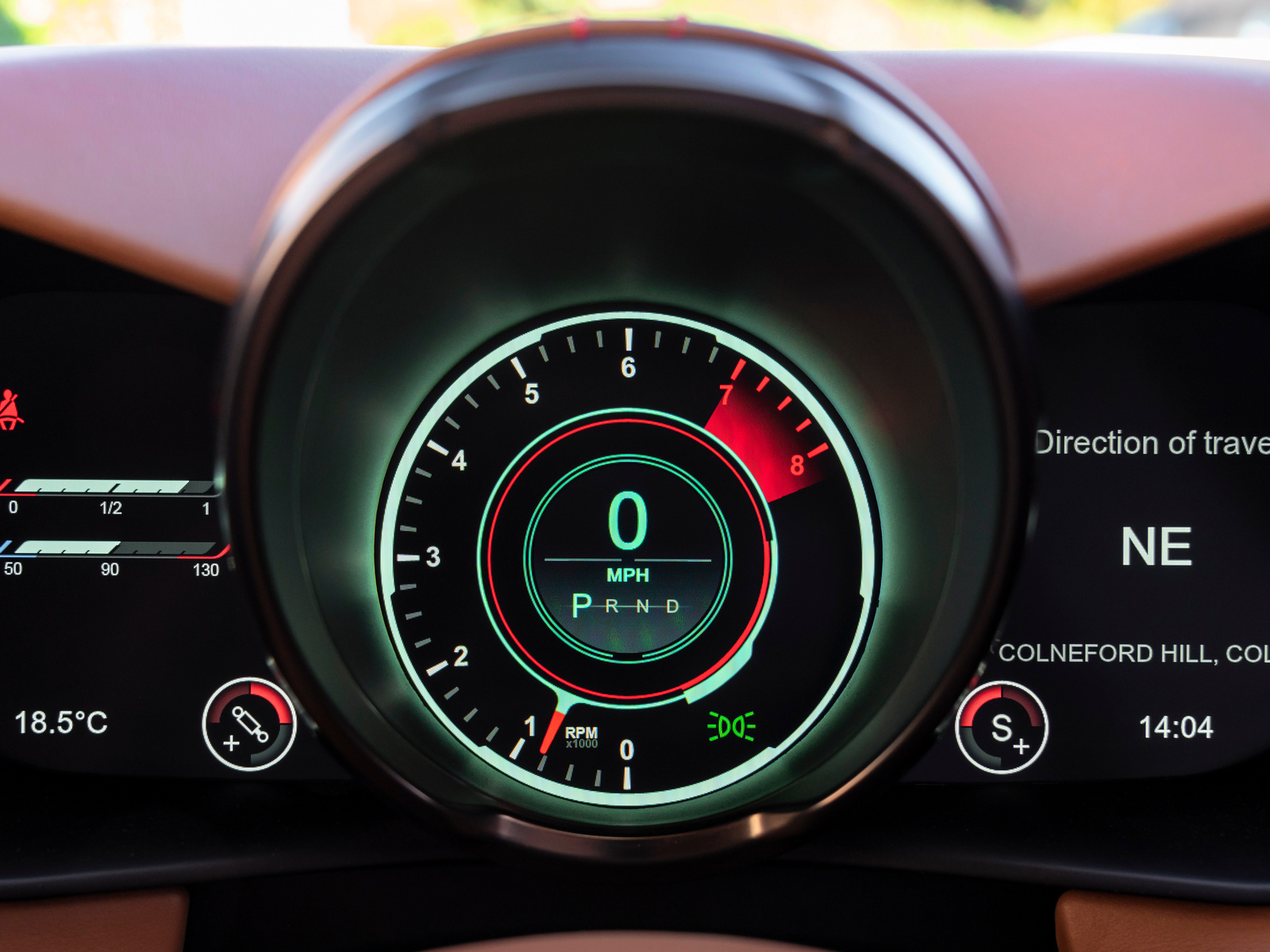 2020 Aston Martin Vantage Red Gauges