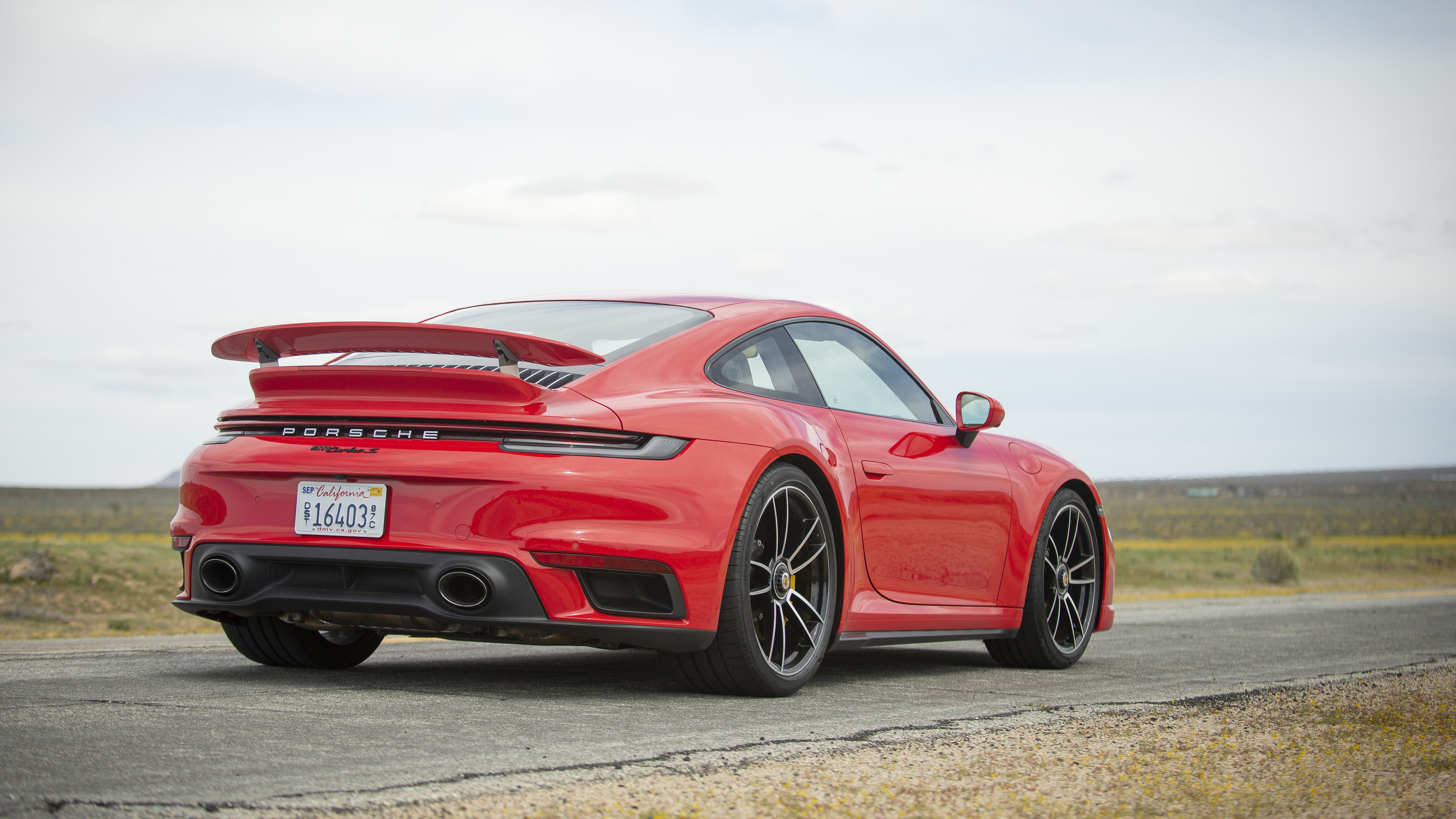 2021 Porsche 911 Turbo S Coupe Rear Right Quarter
