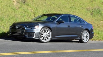 RT 2019 Audi A6 Prestige Daytona Gray Front Quarter