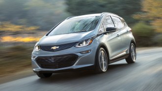 RT 2019 Chevrolet Bolt EV Silver Action