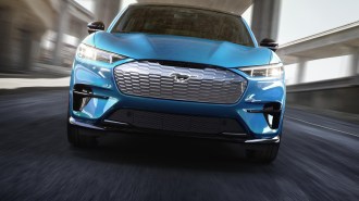 RT 2021 Ford Mustang Mach E Blue Front