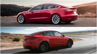 RT Tesla Model 3 Vs Tesla Model Y Rear Views