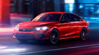 2022 Honda Civic Sport Front Left Side in Red