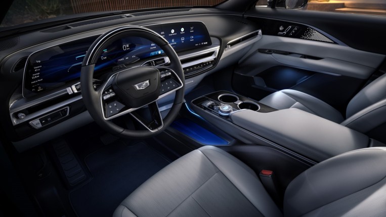 The interior of the 2023 Cadillac Lyriq