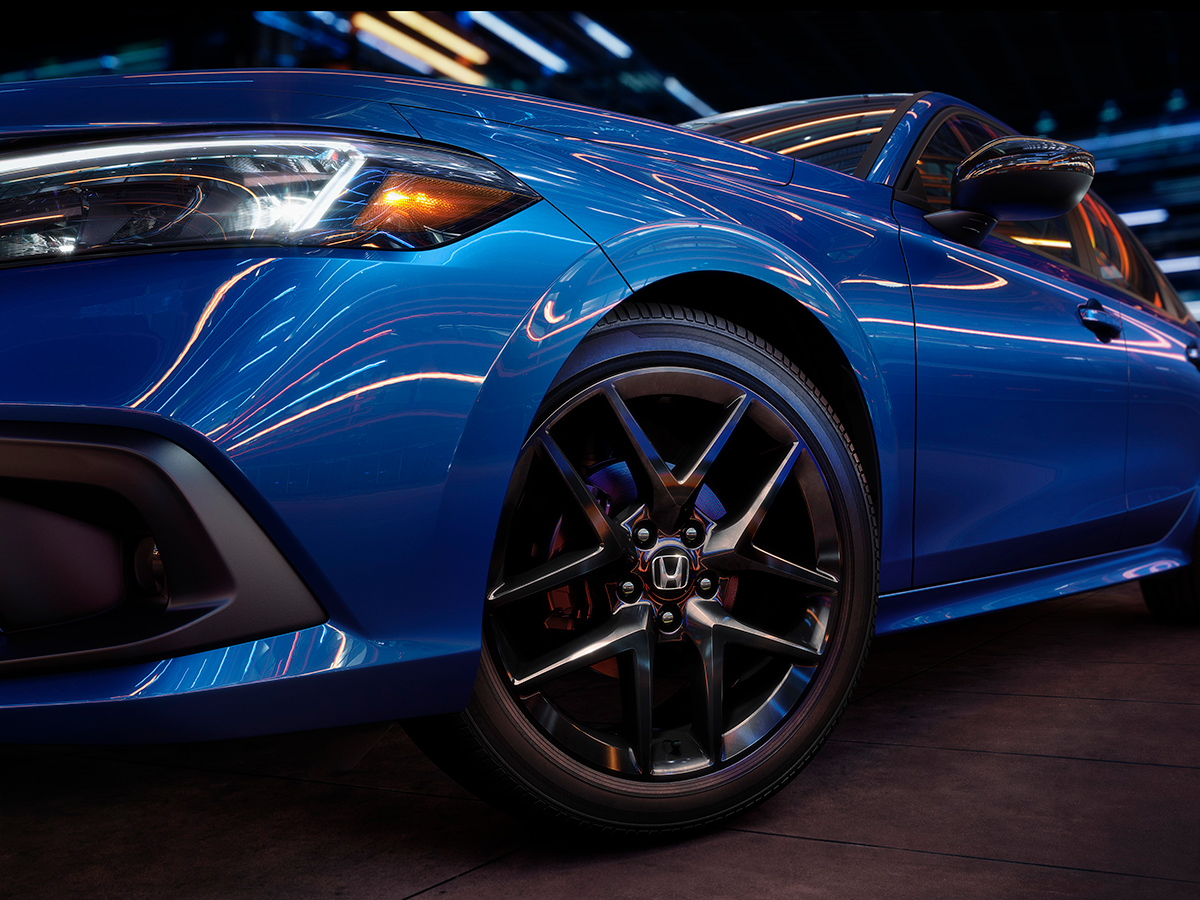 2022 Honda Civic Sport Front Left Side in Blue