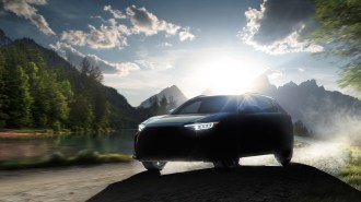 2023 Subaru Solterra Teaser Front Three Quarter