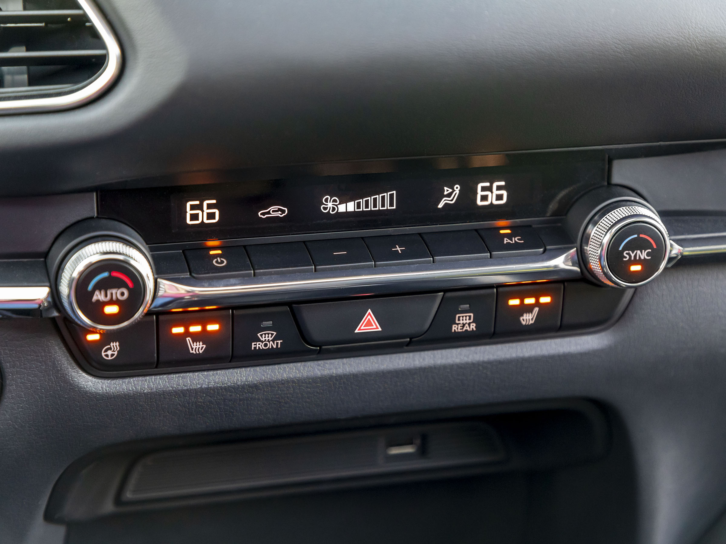 2021 Mazda CX-30 Turbo climate controls