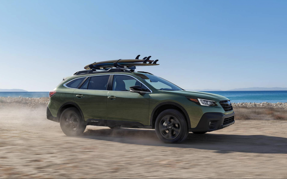 2022 Subaru Outback at beach