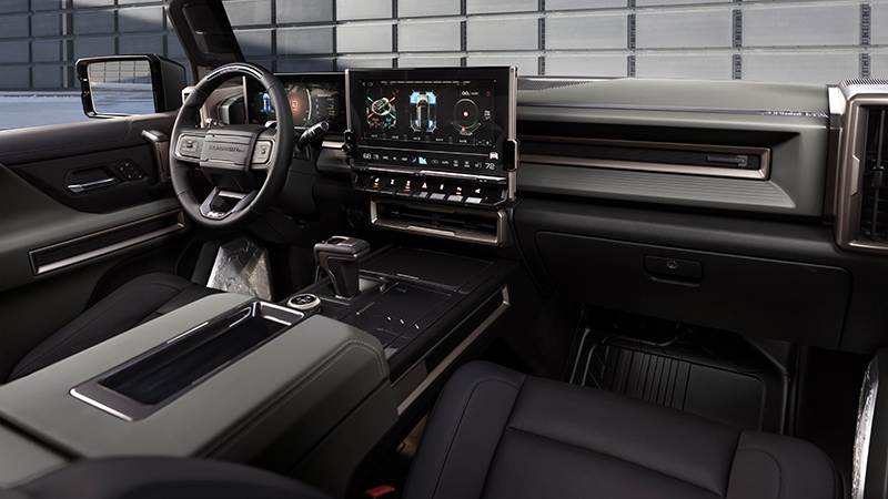 Interior of the 2024 Hummer EV