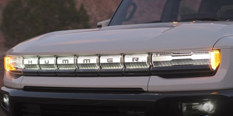 Hummer EV lights