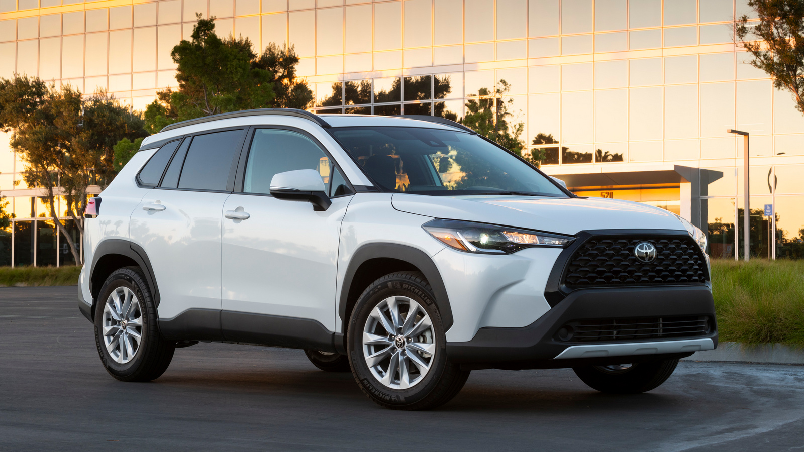 8. 2023 Toyota Corolla Cross at sunset