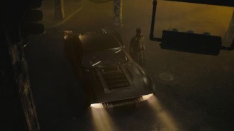 2022 Batmobile Overhead Front Three Quarter