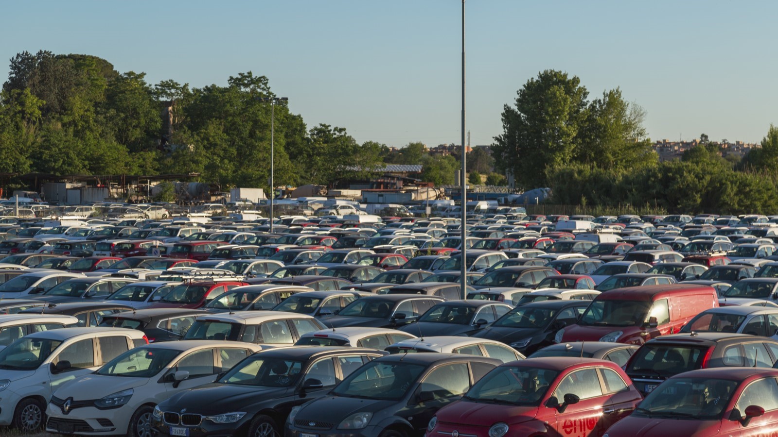 A used car lot