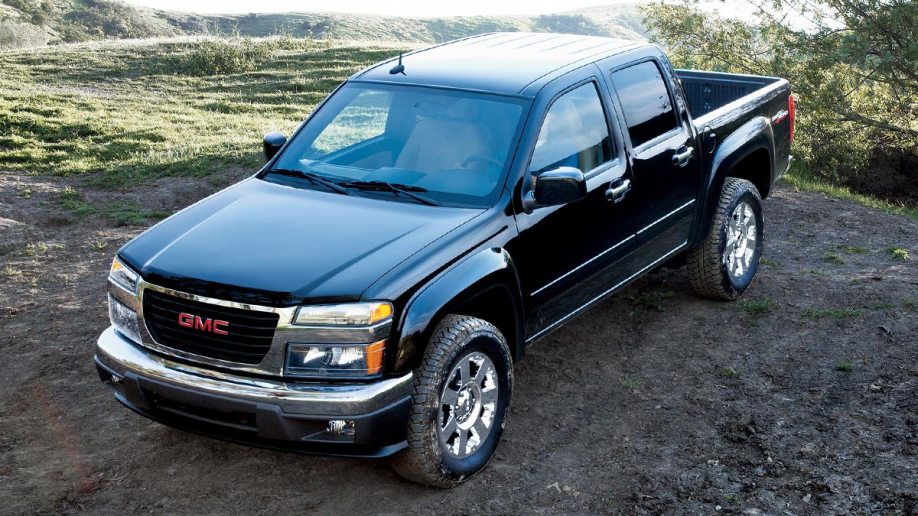 2012 GMC Canyon in black.