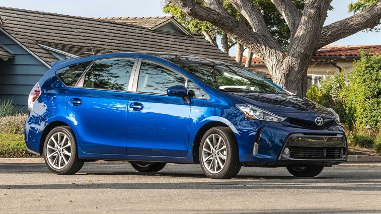 2016 Toyota Prius V in blue.