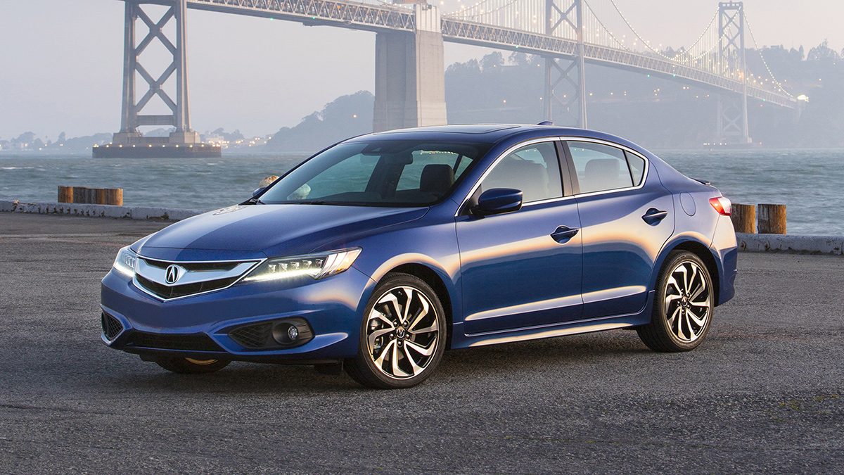 2017 Acura ILX in blue.
