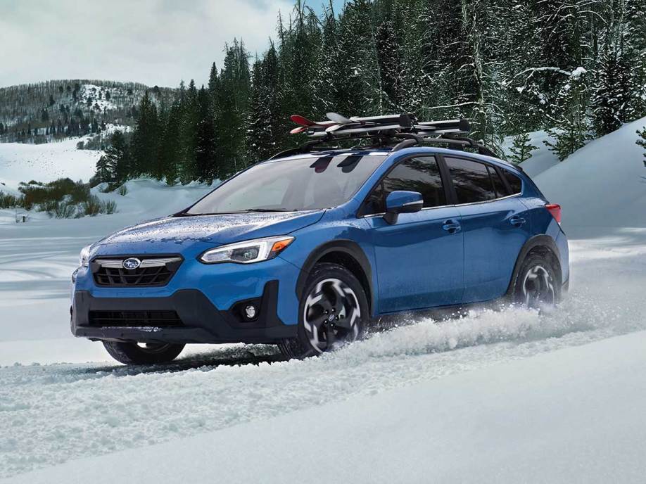 2022 Subaru Crosstrek in blue.