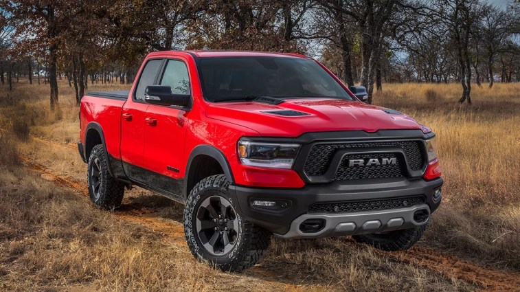 2023 RAM 1500 Rebel in red.