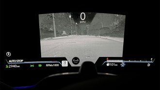 Night vision display in Cadillac Escalade