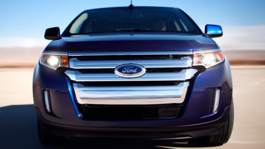 2011 Ford Edge in blue.