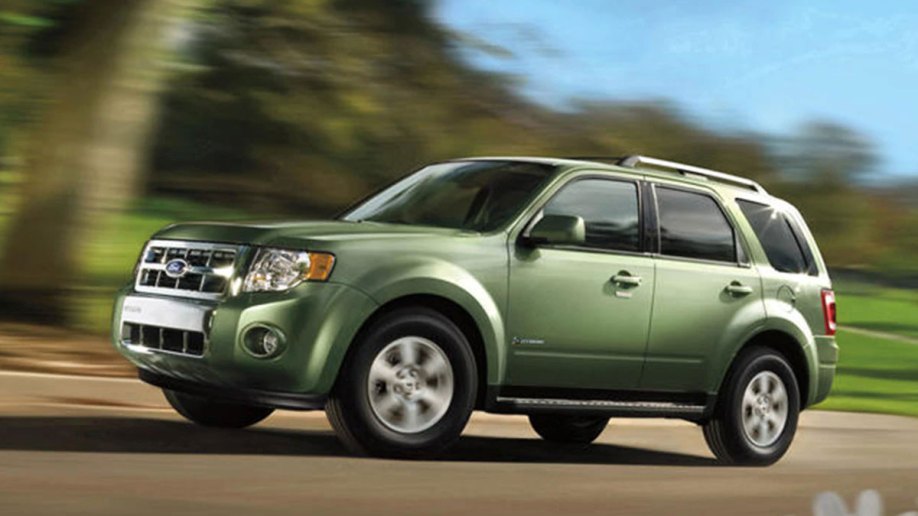 2011 Ford Escape in green.