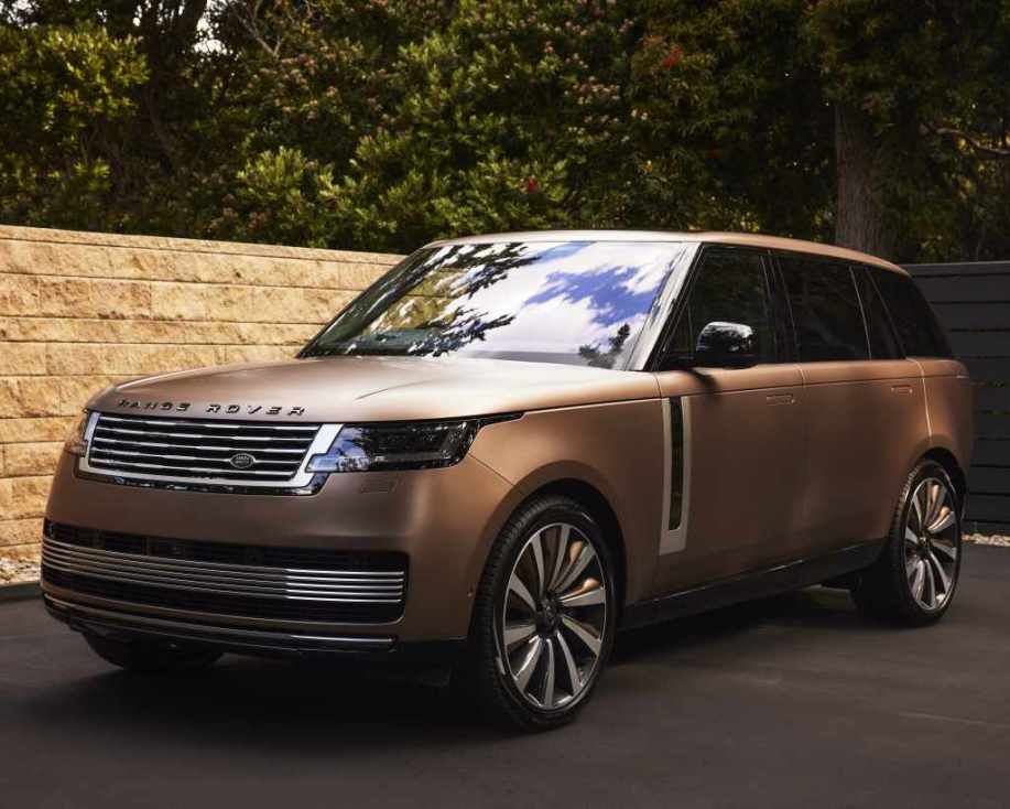 The 2023 Range Rover Carmel Edition from a front quarter angle