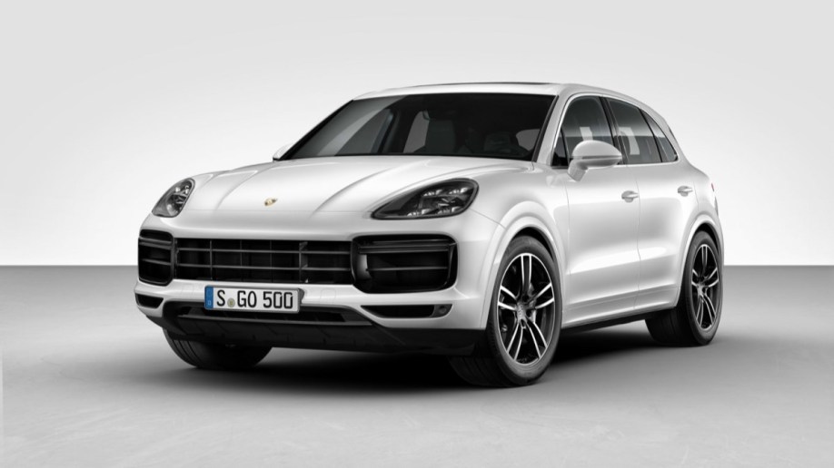 The 2017 Porsche Cayenne in white.