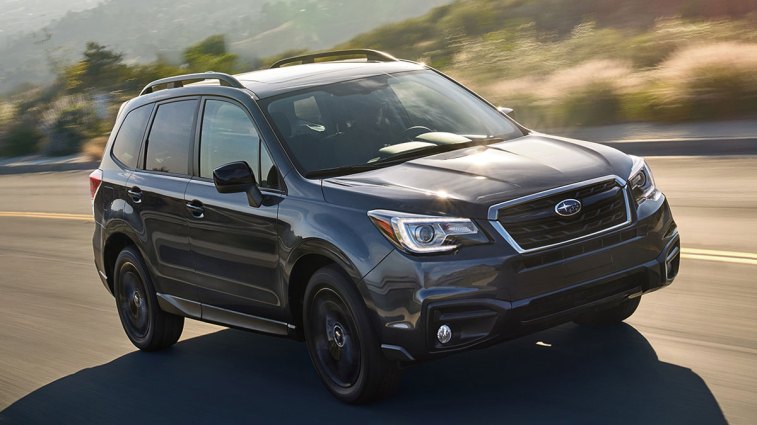 2018 Subaru Forester in black,