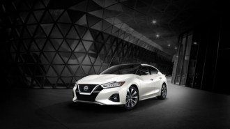 The 2023 Nissan Maxima from a front quarter angle