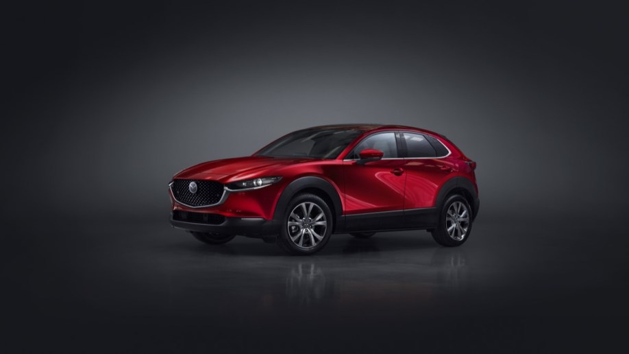 The 2023 Mazda CX-30 from a front quarter angle