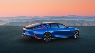 2024 Cadillac Celestiq exterior seen from a rear quarter angle