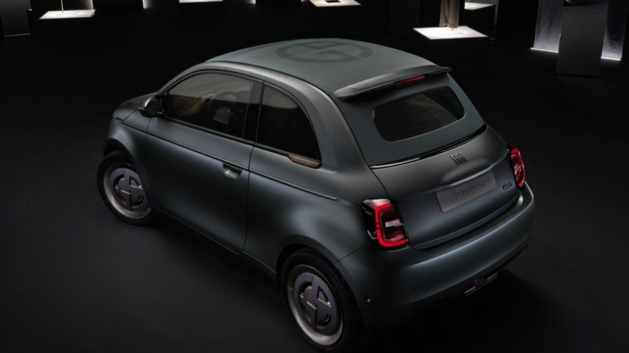 A Fiat 500e concept designed by the Giorgio Armani design house