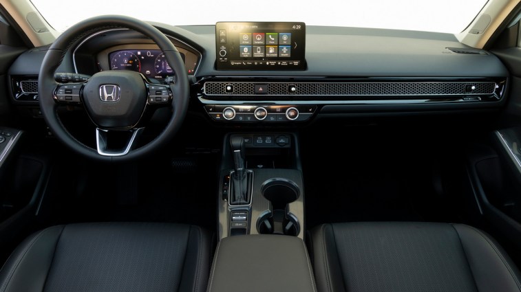 Silver 2022 Honda Civic Sedan interior dash