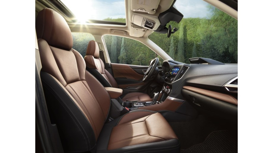 The seats of the 2023 Subaru Forester Touring