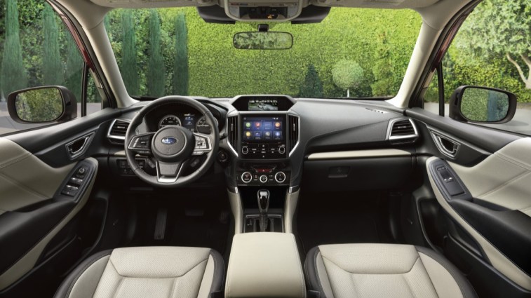 The cabin of the 2023 Subaru Forester