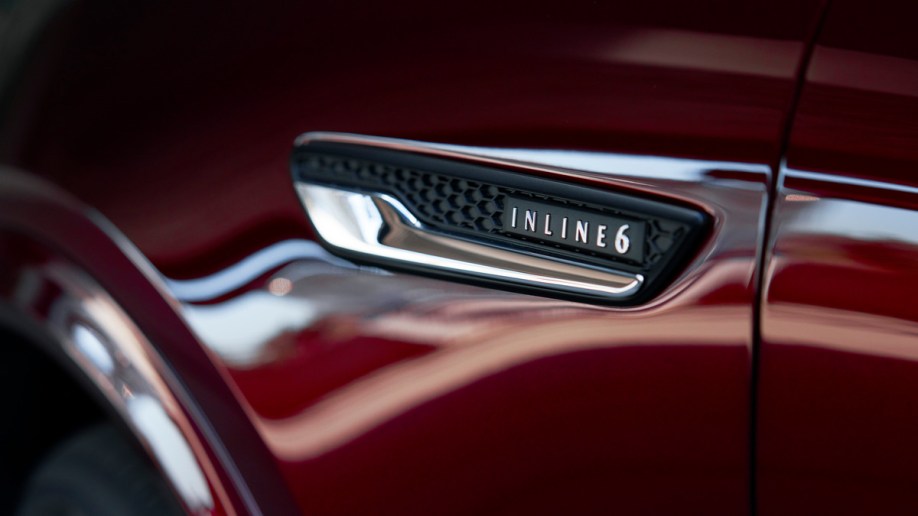 2024 Mazda CX-90 engine badge.