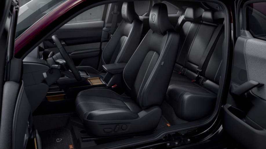 The interior of the Mazda MX-30 R-EV 