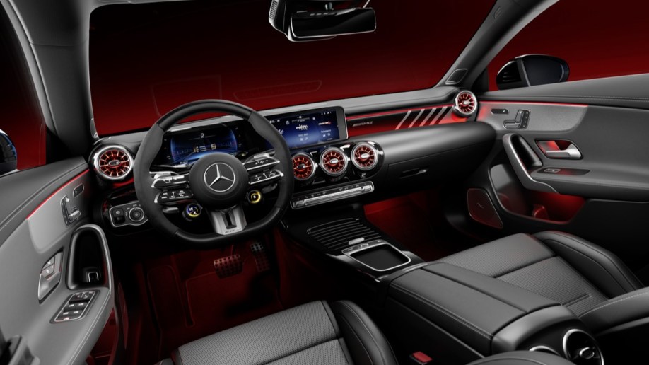The interior of the 2024 Mercedes-AMG CLA 45 S