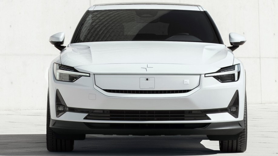 The 2024 Polestar 2 seen from head on